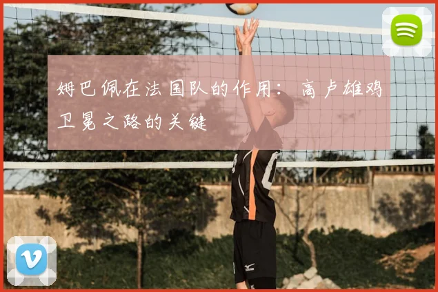 姆巴佩在法国队的作用:高卢雄鸡卫冕之路的关键